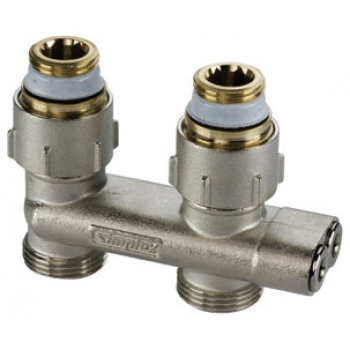 CENTRAL DISTRIBUTION REVERSED FLOW STRAIGHT VALVE FOR 2 PIPE SYSTEMS