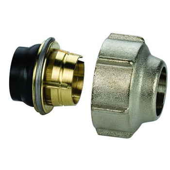 2 COMPRESSION FITTINGS NICKEL PLATED FOR COPPER PIPES