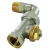 THERMOSTATIC VALVE M28 FIXED KV , STRAIGHT, FEMALE THREAD WITH ELBOW